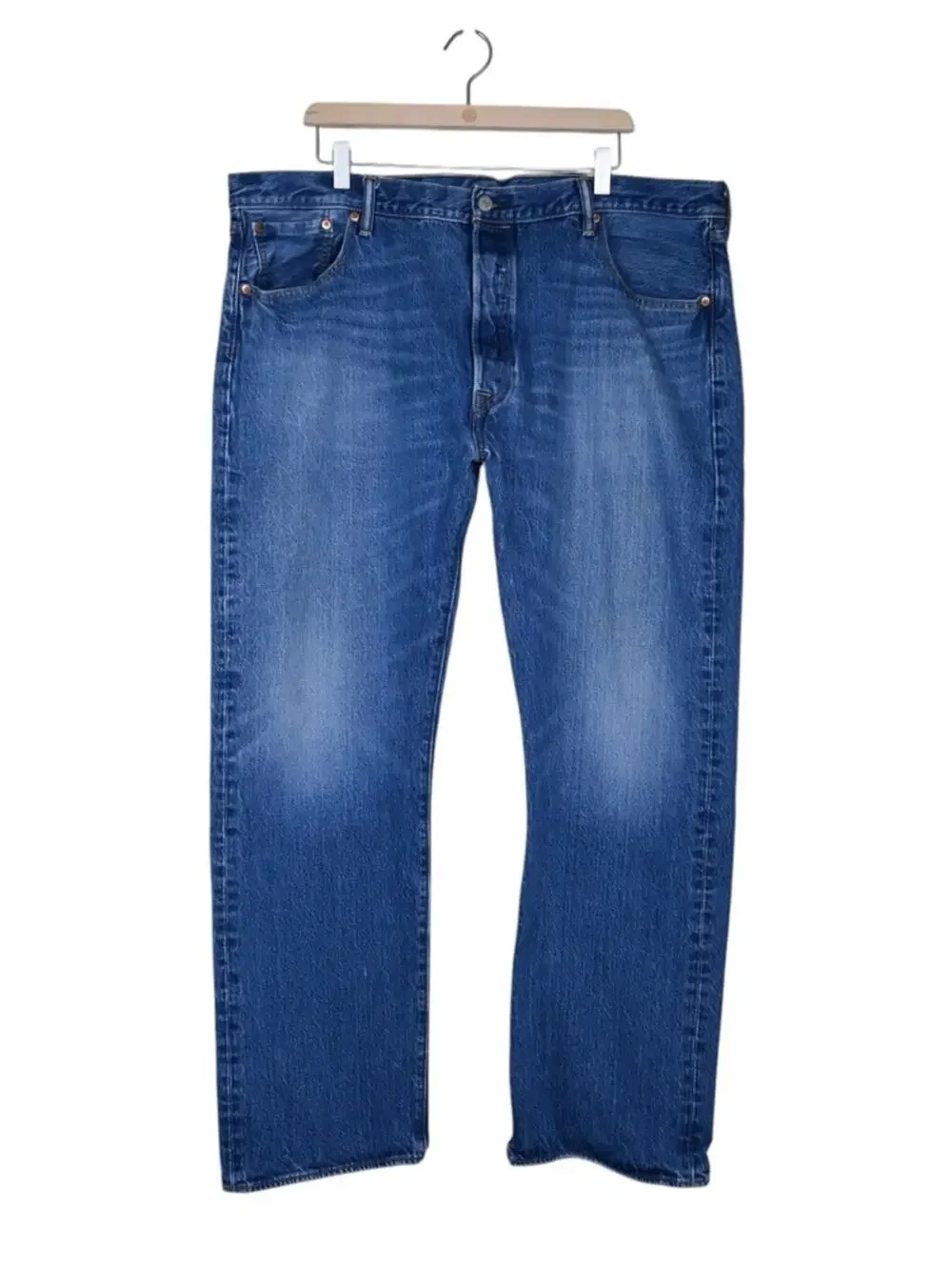 Levi's 501 Mens Straight Leg Button Fly Jeans 42x32